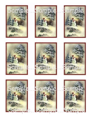 I12 - Vintage Snowman Image 2